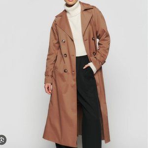 Reformation Holland Trench in Khaki EUC